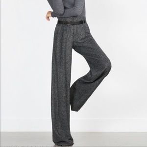 Zara herringbone trousers